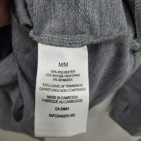 Shambhala Women's Gray Spacedye Jersey Knit Asymmetrical Wrap Cowl Cardigan‎ M - Picture 7 of 9